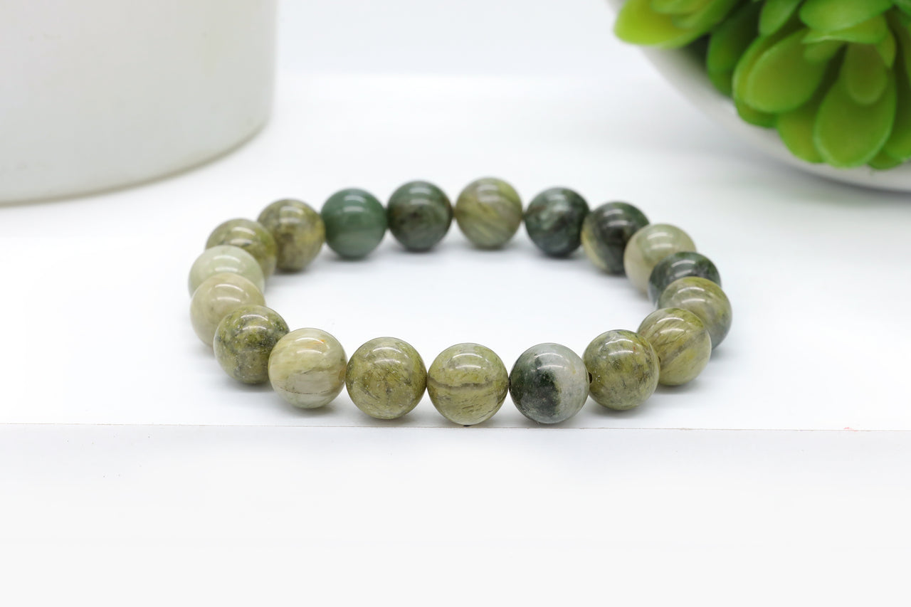 Green Rabbit Hair Quartz 10mm