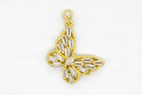 Gold Pave Side Butterfly Charm