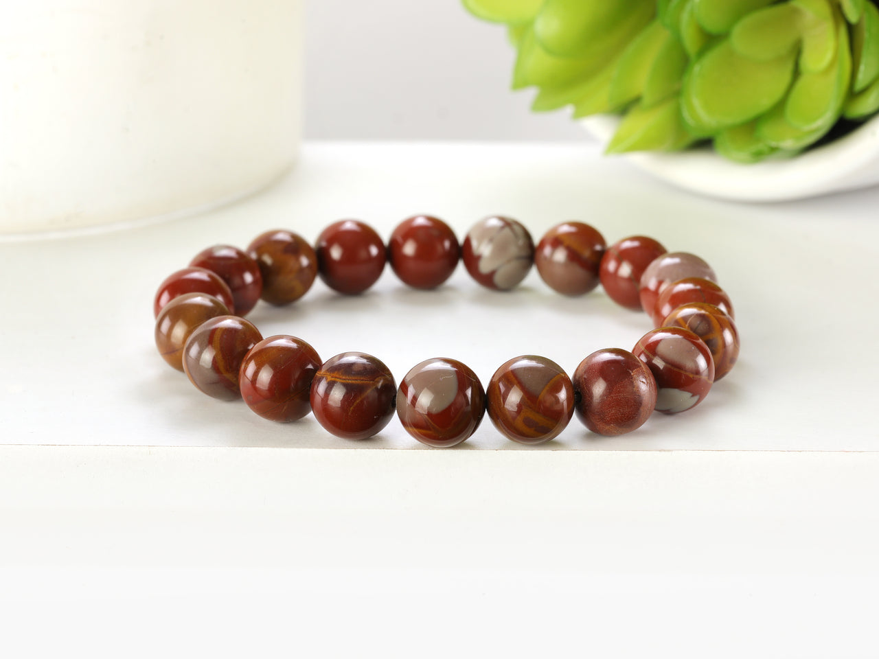 Red Noreena Jasper 10mm