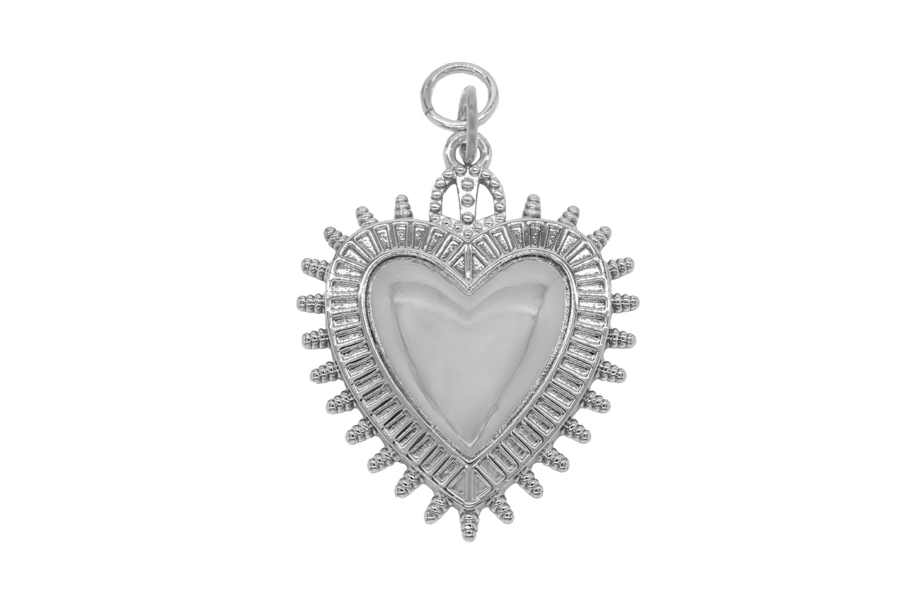 Silver Large Sacred Heart