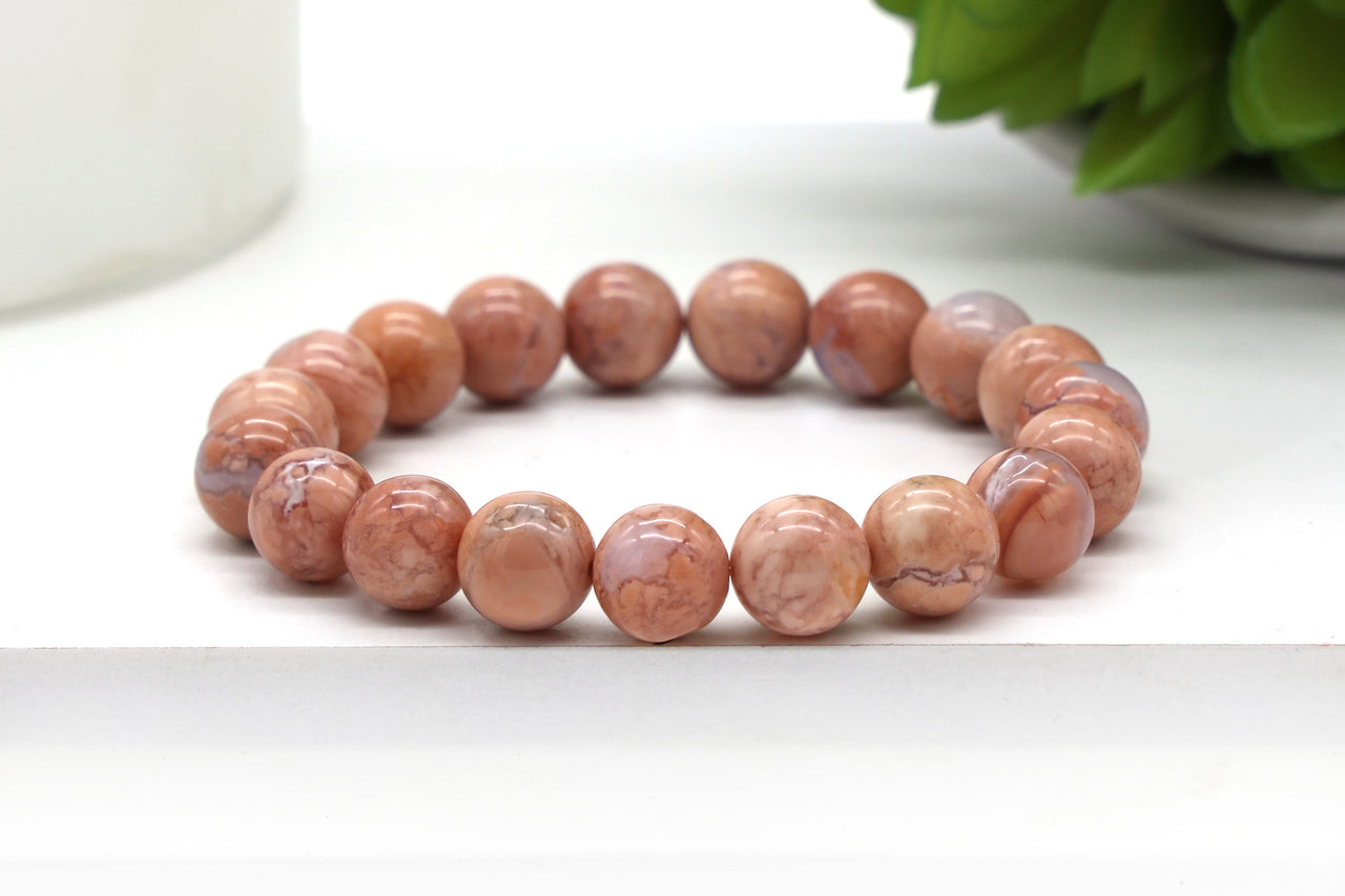 Pink Lace Agate 10mm