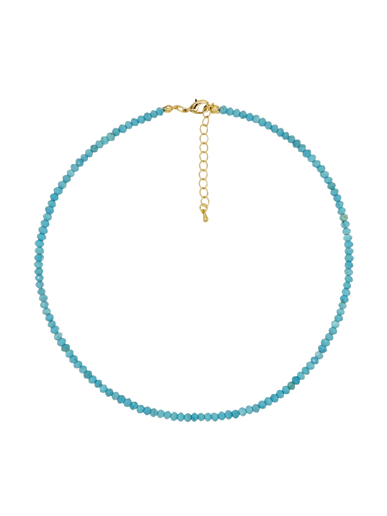 Blue Turquoise Faceted Necklace
