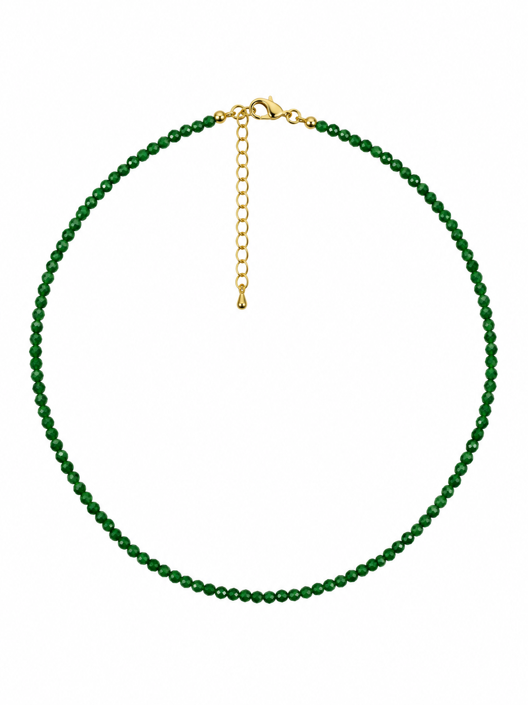 Chrome Diopside Faceted Necklace