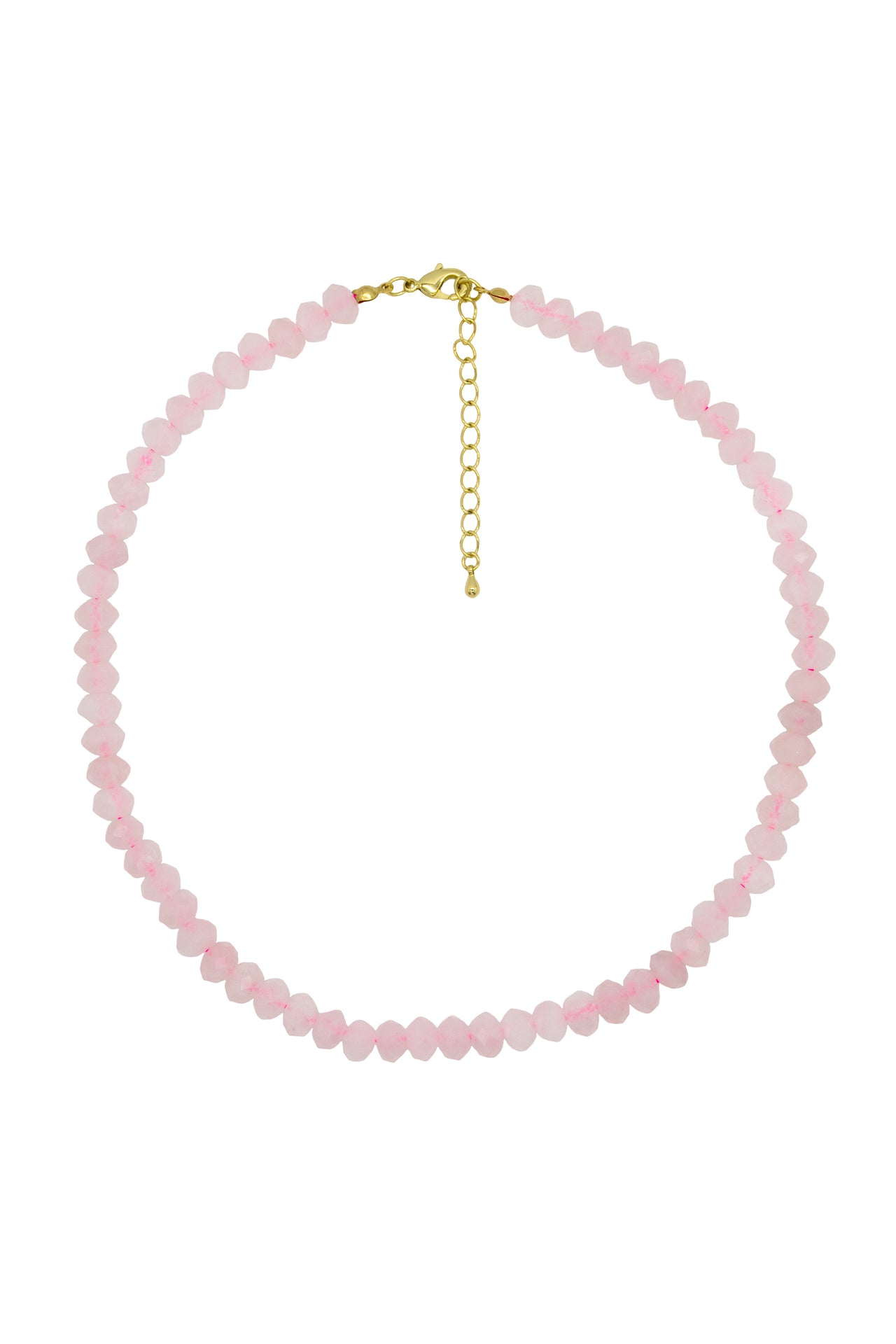 Madagascar Rose Quartz Faceted Necklace