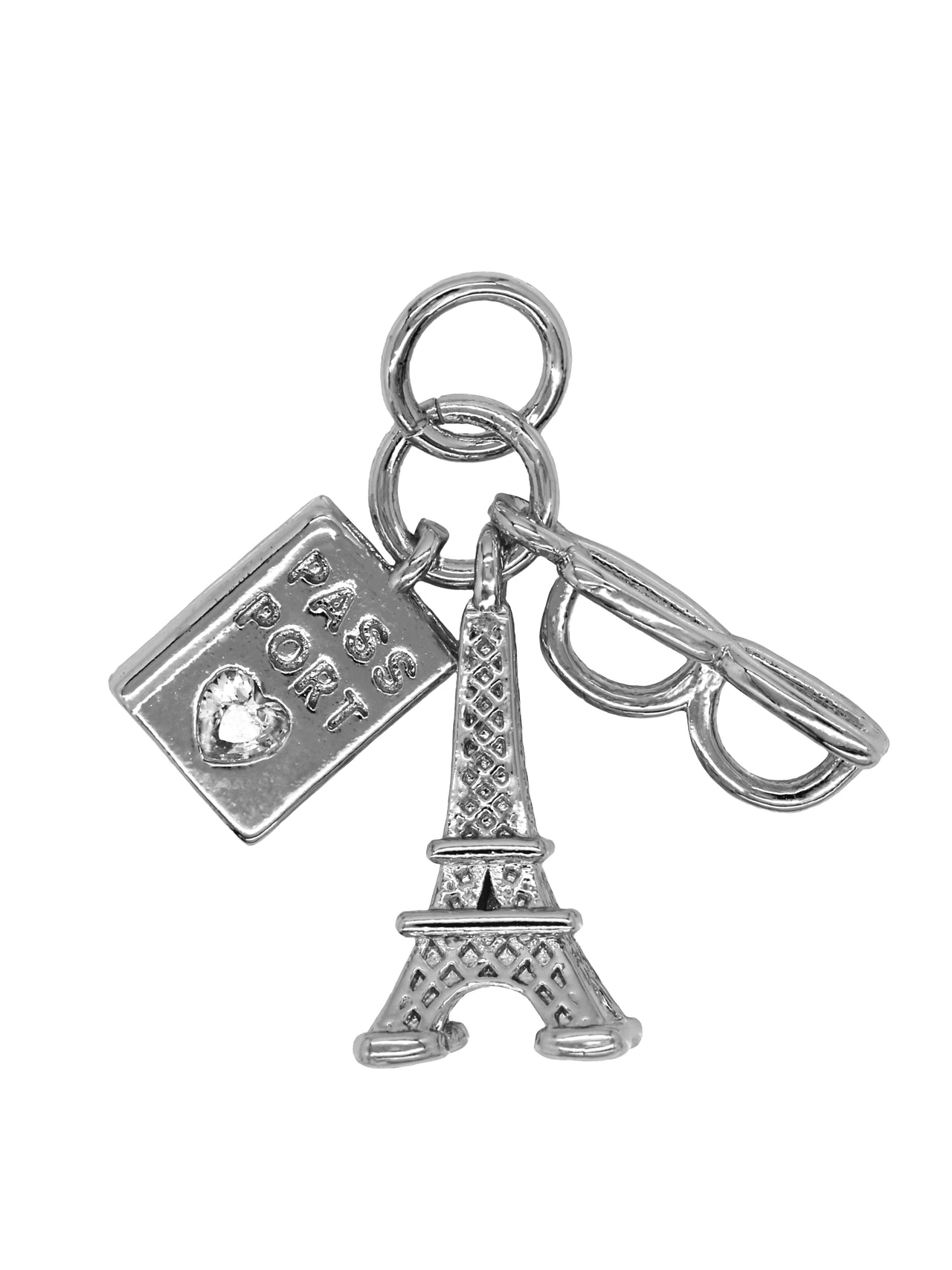 Silver Paris Trio Charm