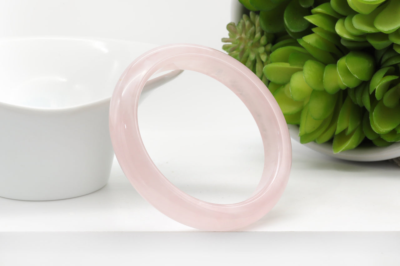 Madagascar Rose Quartz Bangle