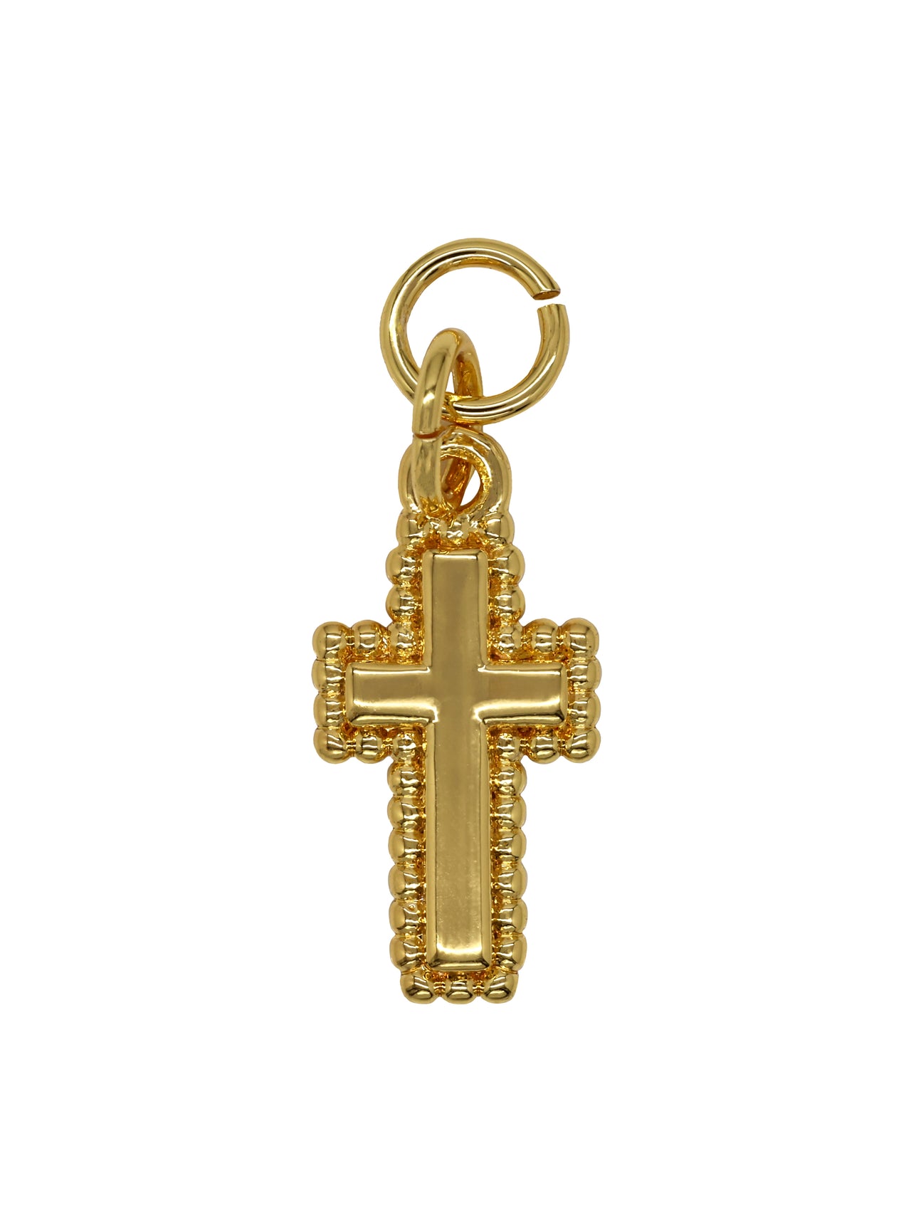 Gold Blessed Cross Charm