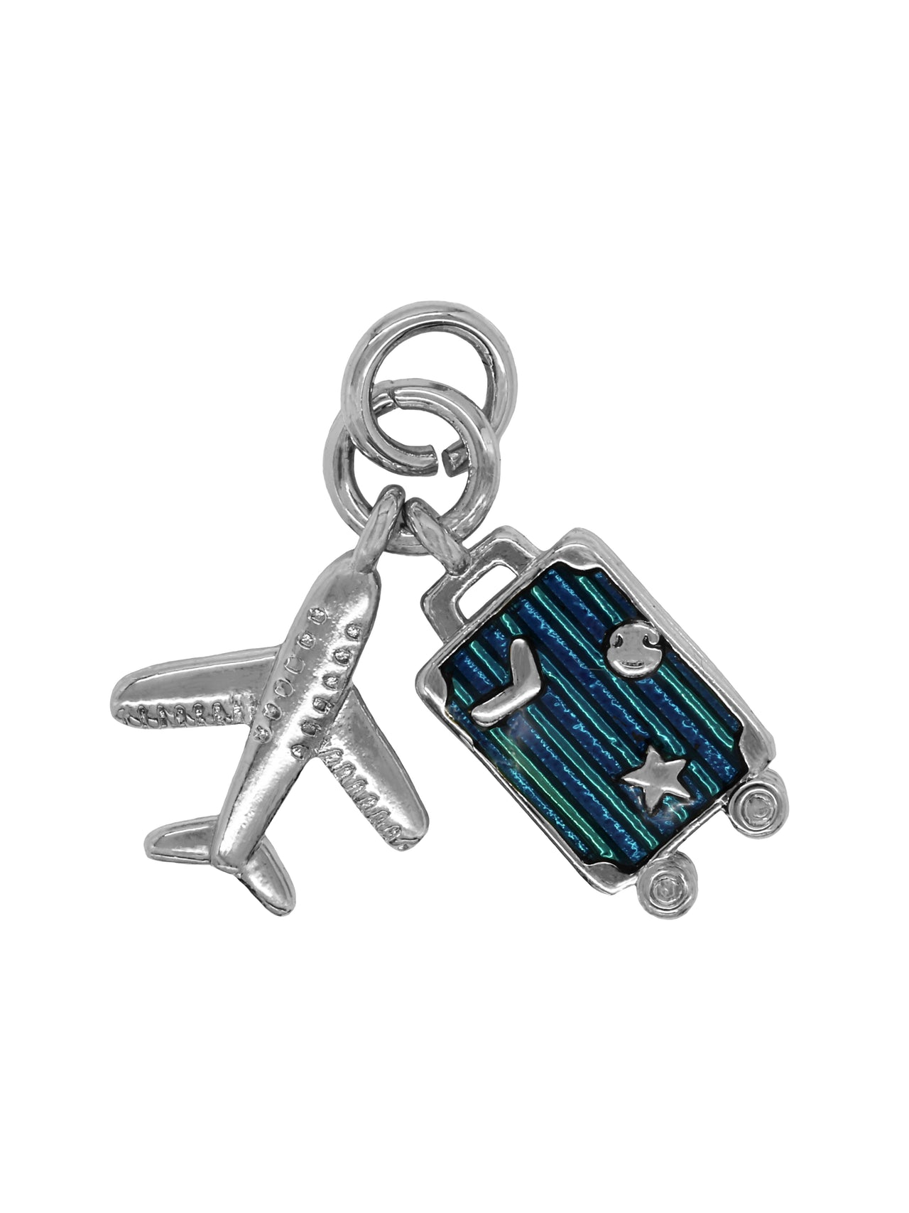 Silver Travel Duo Charm