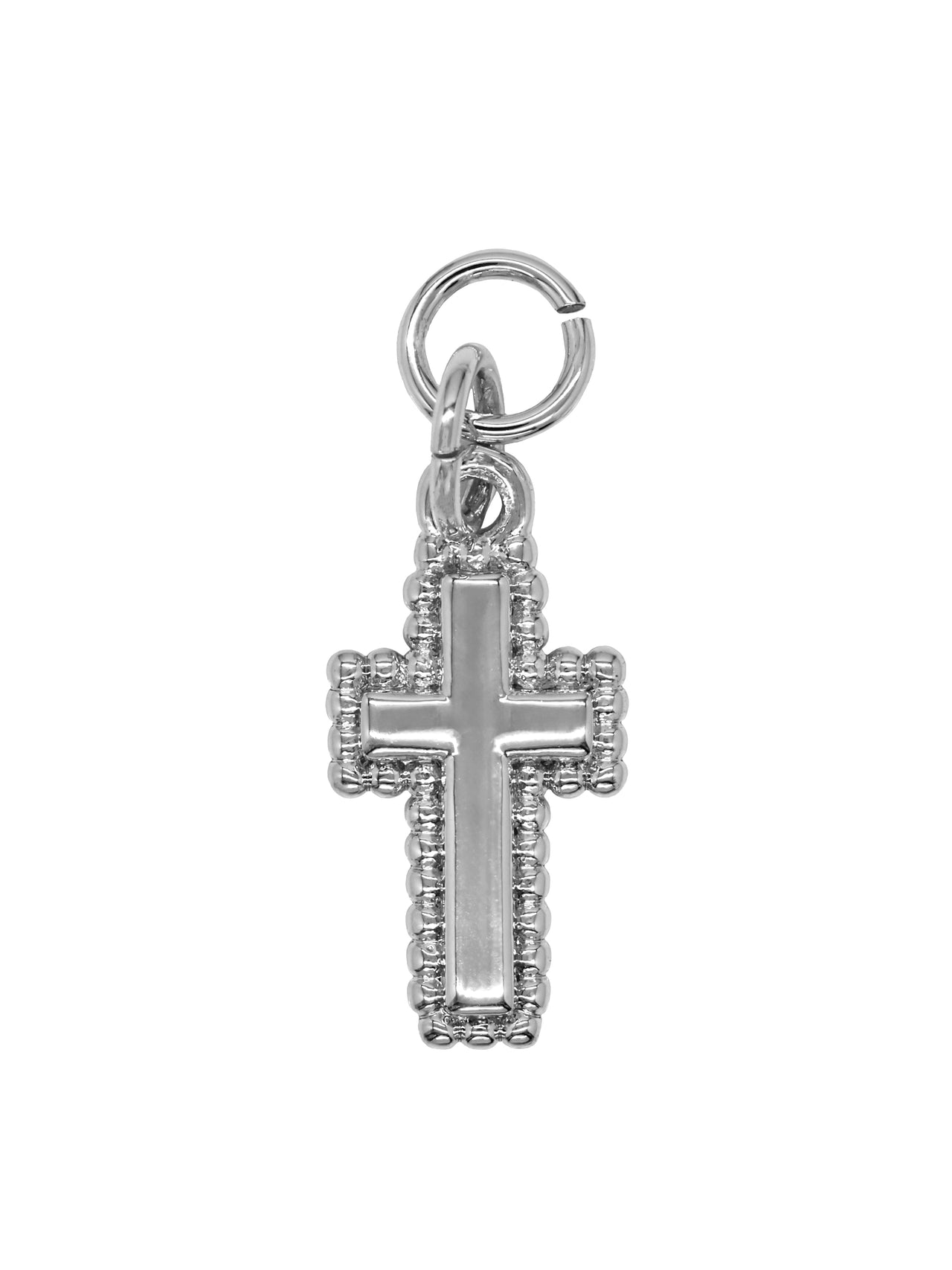 Silver Blessed Cross Charm