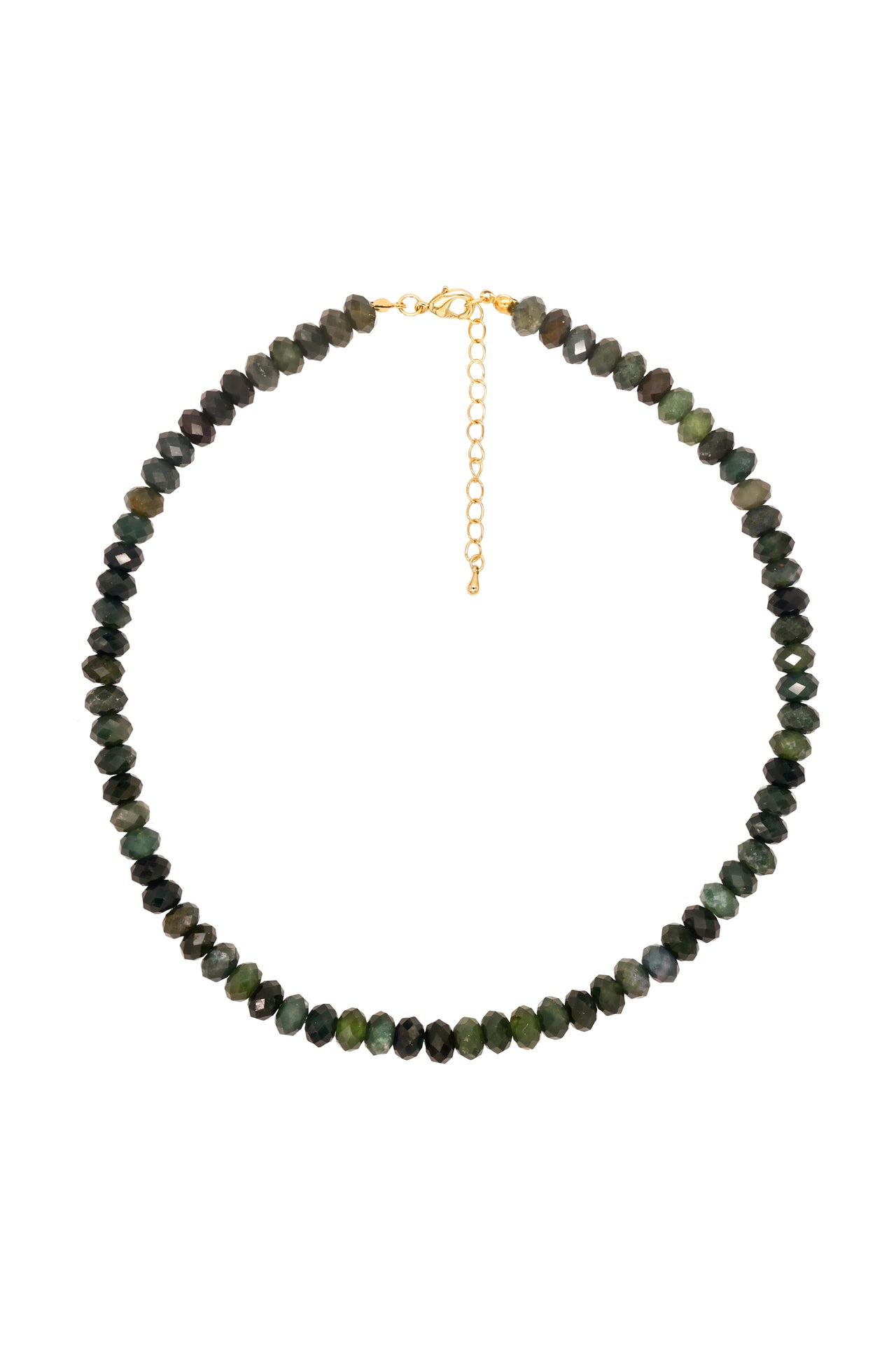 Moss Green Agate Necklace