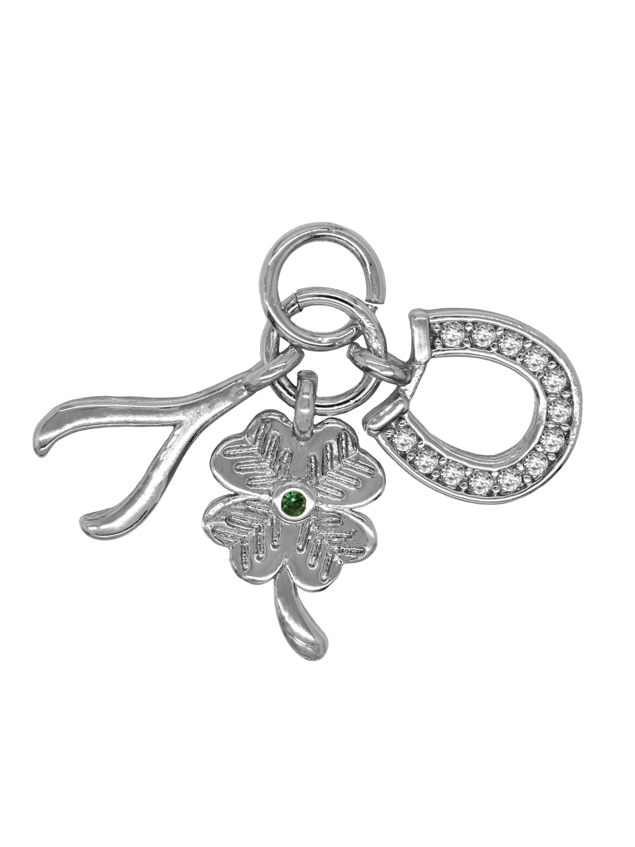 Silver Lucky Trio Charm