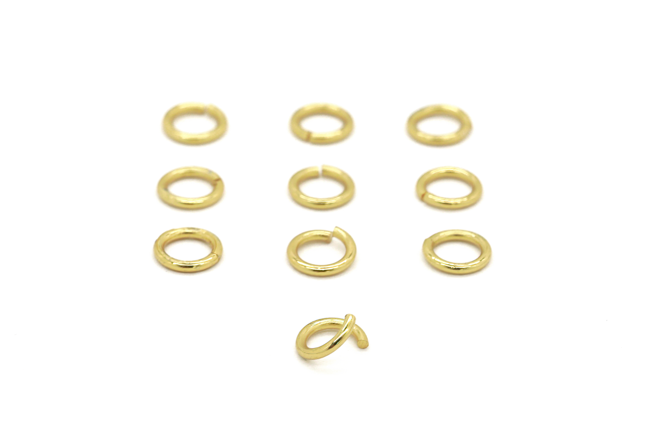 10 Gold Jump Rings