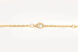 14k Yellow Gold Diamond Heart Necklace
