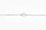 14k White Gold Diamond Celestial Moon and Star Charm Necklace