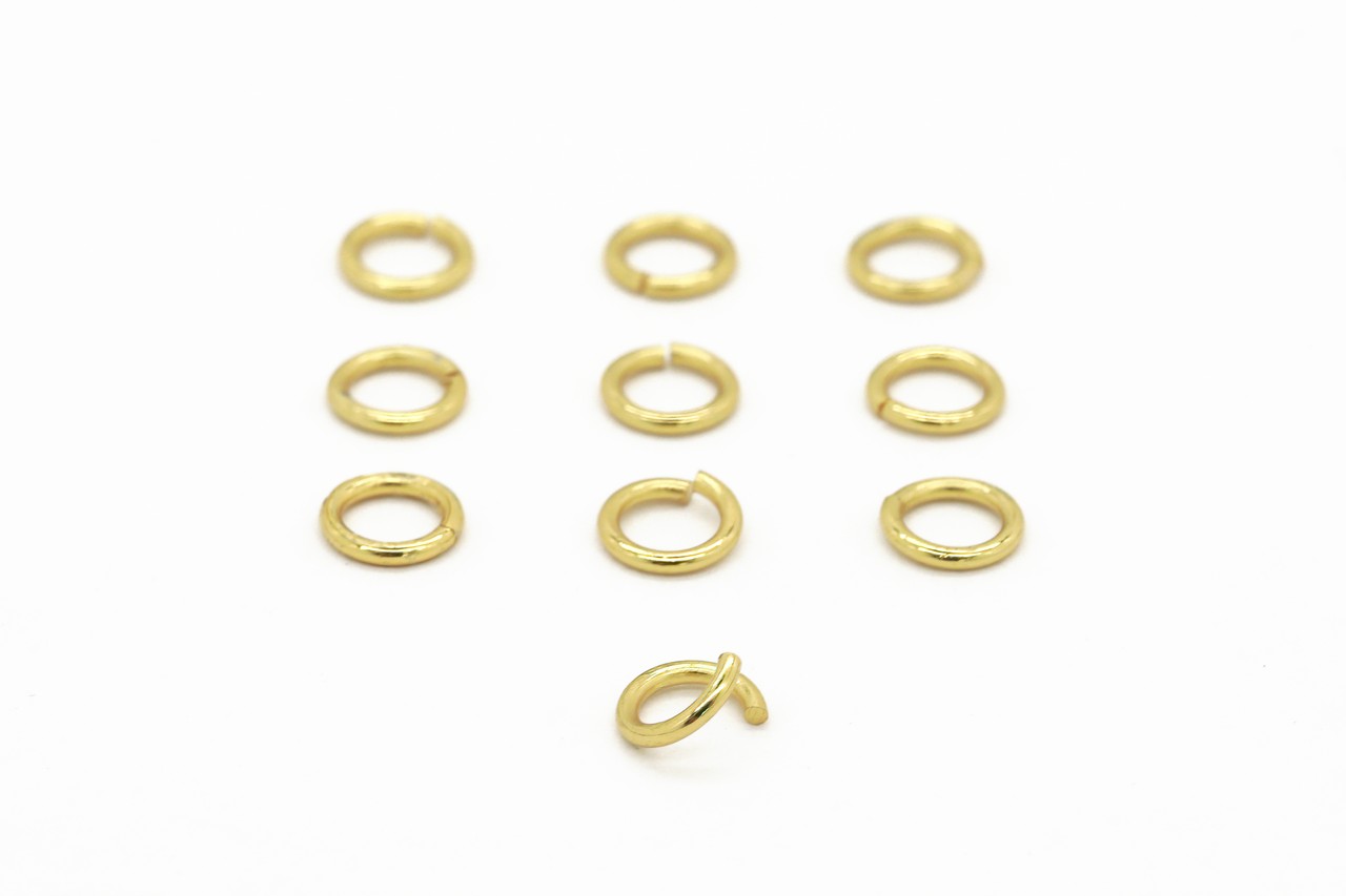 10 Gold Jump Rings