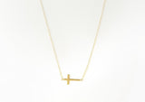 14k Gold Plated Cross Necklace