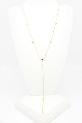 14k Gold Plated Y Necklace