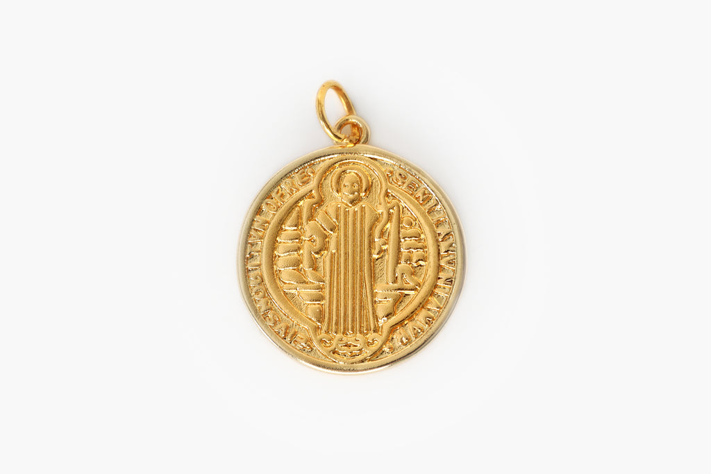 Gold St. Benedict Charm