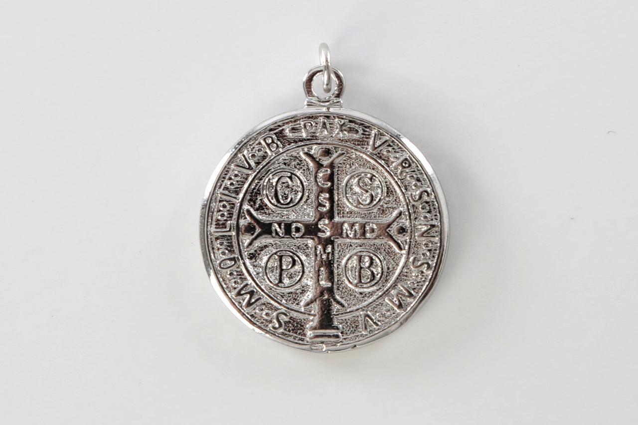 Silver St. Benedict Medal Charm