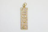 Gold Pave Long Love Charm