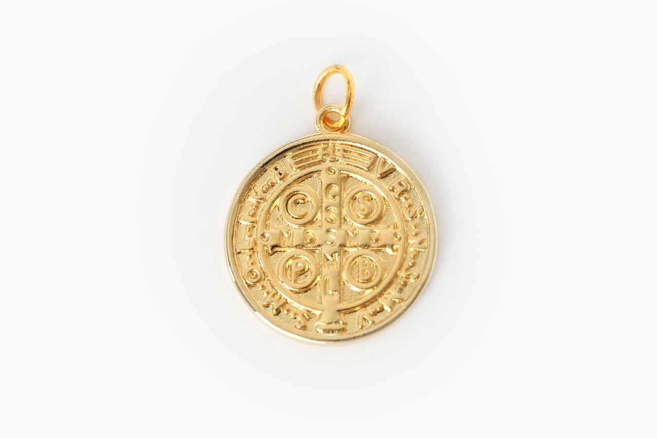 Gold St. Benedict Charm