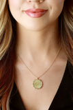 14k Gold Plated Warrior Medallion Necklace