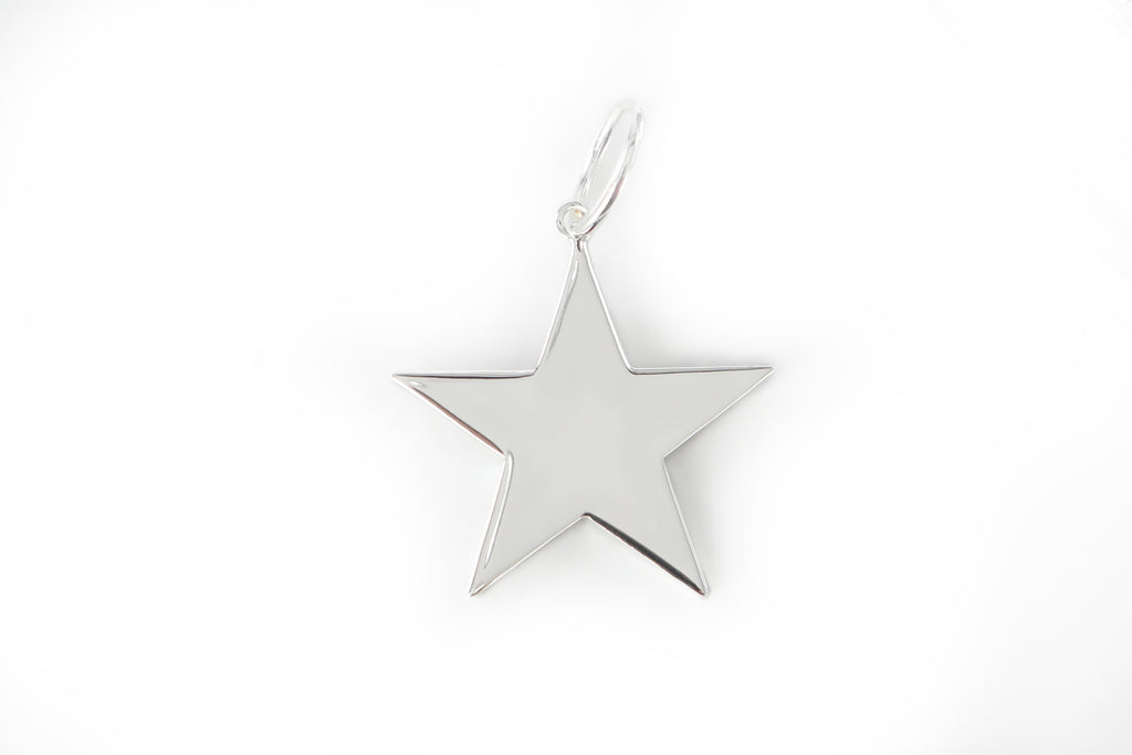 Sterling Silver Large Star Charm