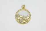 Gold Pave Multiple Star Charm