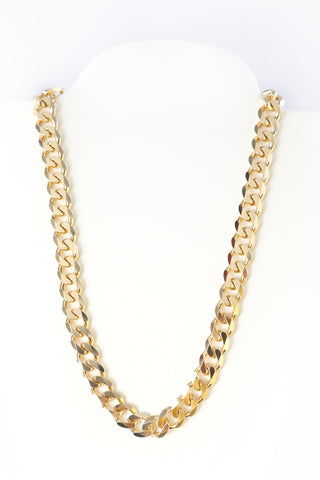 14k Gold Plated Cuban Link Necklace