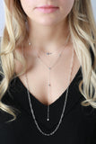 Sterling Silver 30 inch Lariat Mini Paperclip Necklace