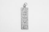 Silver Pave Long Love Charm