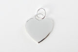 Sterling Silver Large Heart Charm
