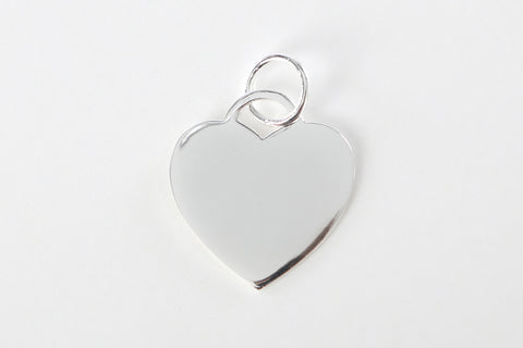 Sterling Silver Large Heart Charm