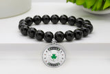 Silver Good Luck Pave Charm