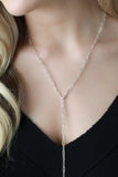 Sterling Silver 30 inch Lariat Mini Paperclip Necklace