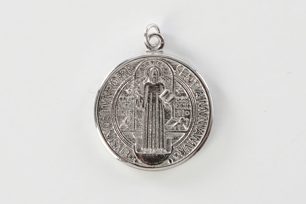 Silver St. Benedict Medal Charm