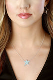 Sterling Silver Pavè Star Necklace
